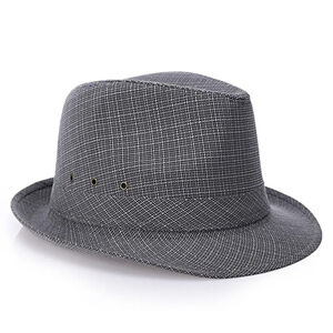 Women's Crimping Fedora Hat In Grey